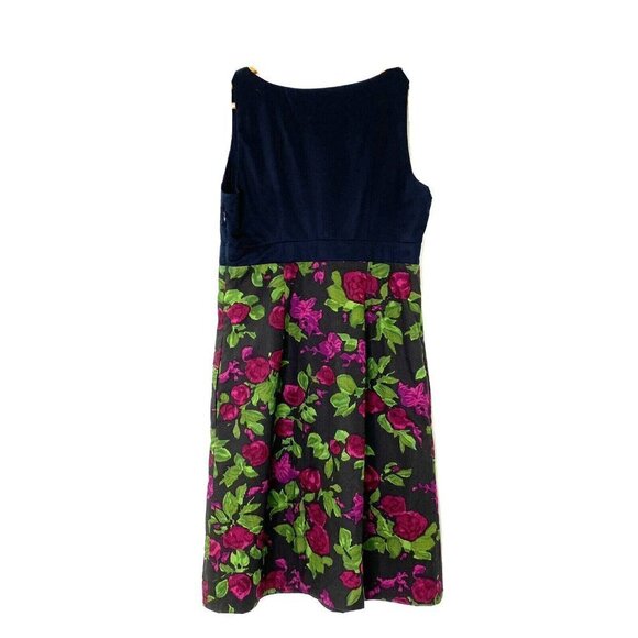 Anthropologie Moulinette Soeurs Dinner for Two Dress size 4 Lined Black Floral - Picture 2 of 11